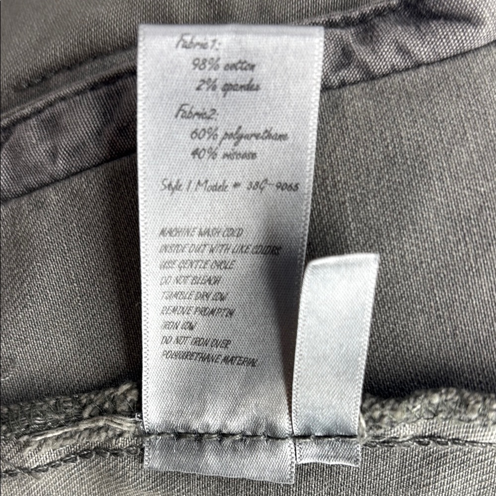 Blank NYC Olive Grey and Black Moto Jacket with Fitted Silhouette - Picture 16 of 16